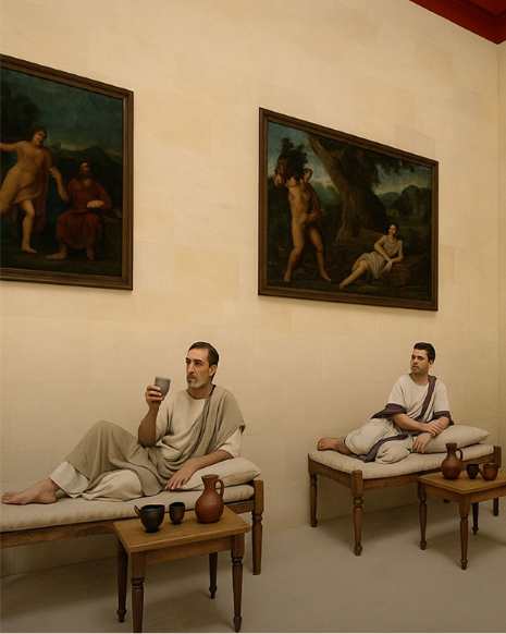 Experience daily life<br>in ancient Greece.