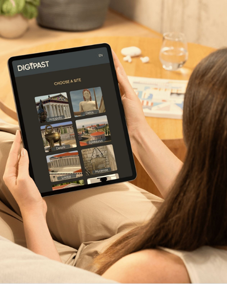 Dive deep into Greek history<br>anytime, anywhere.